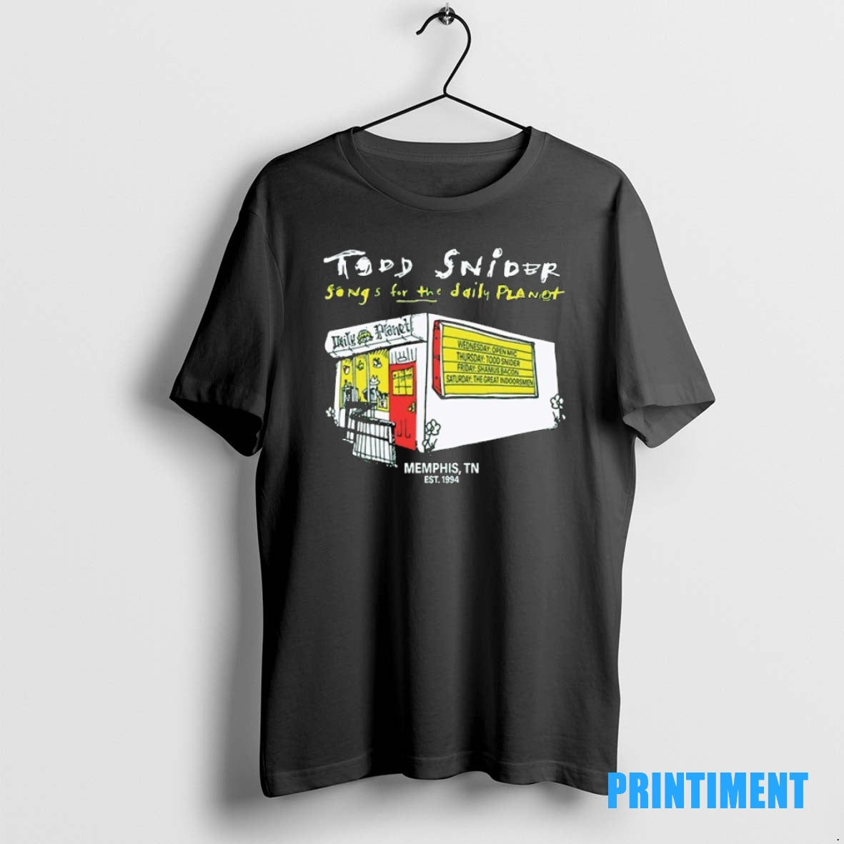 Official Todd Snider Songs For The Daily Planet Memphis Tn Est 1994 Tee Sweater