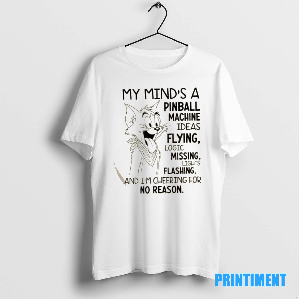 Official Tom Cat My Minds A Pinball Machine Tee Sweater