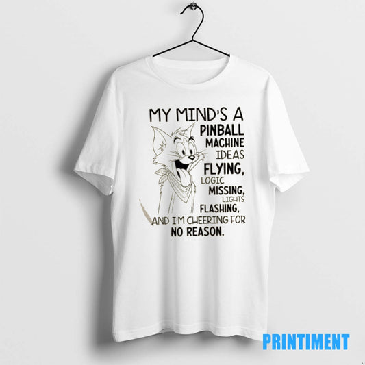 Official Tom Cat My Minds A Pinball Machine Tee Sweater