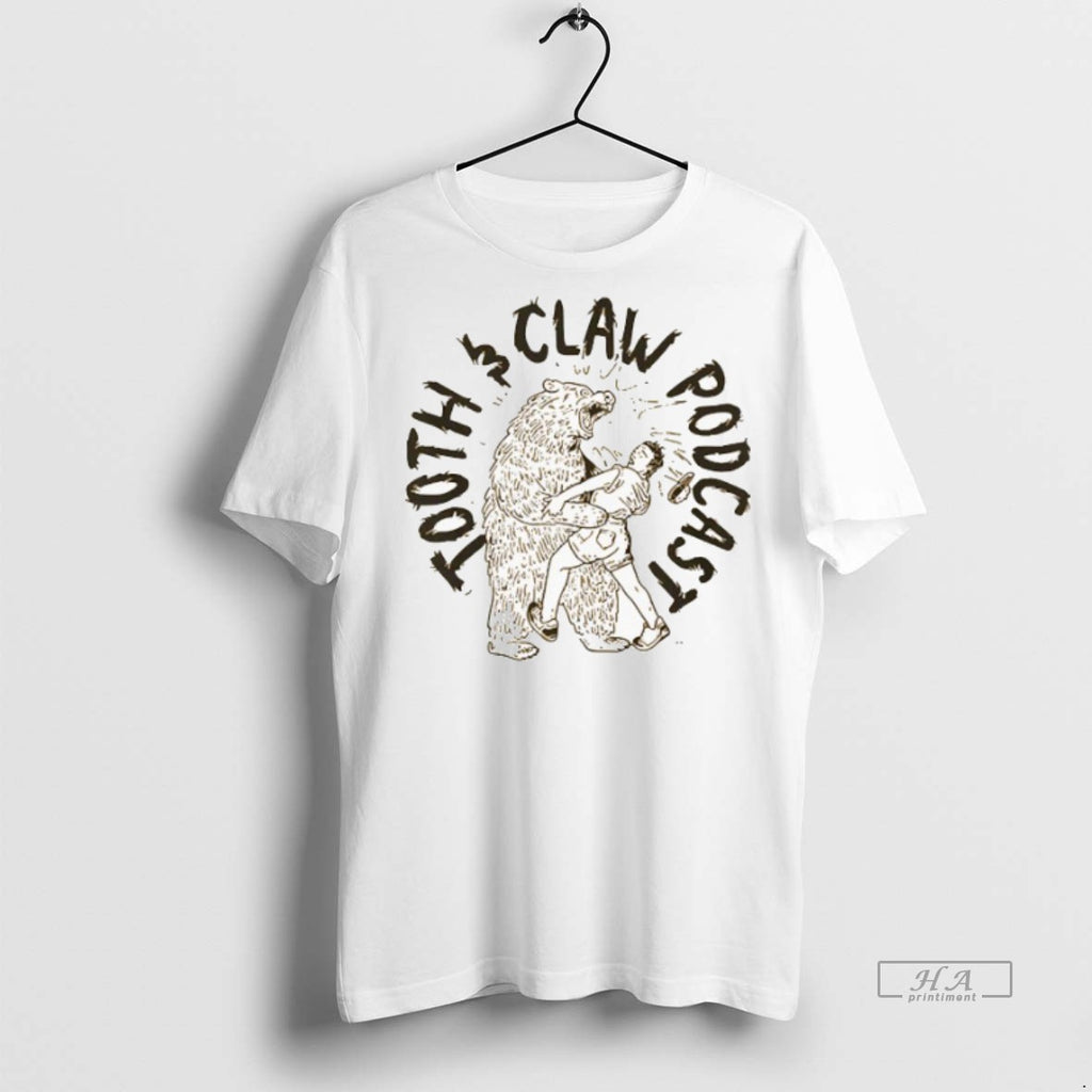 Official Tooth And Claw Hiker Bear Hug Shirt