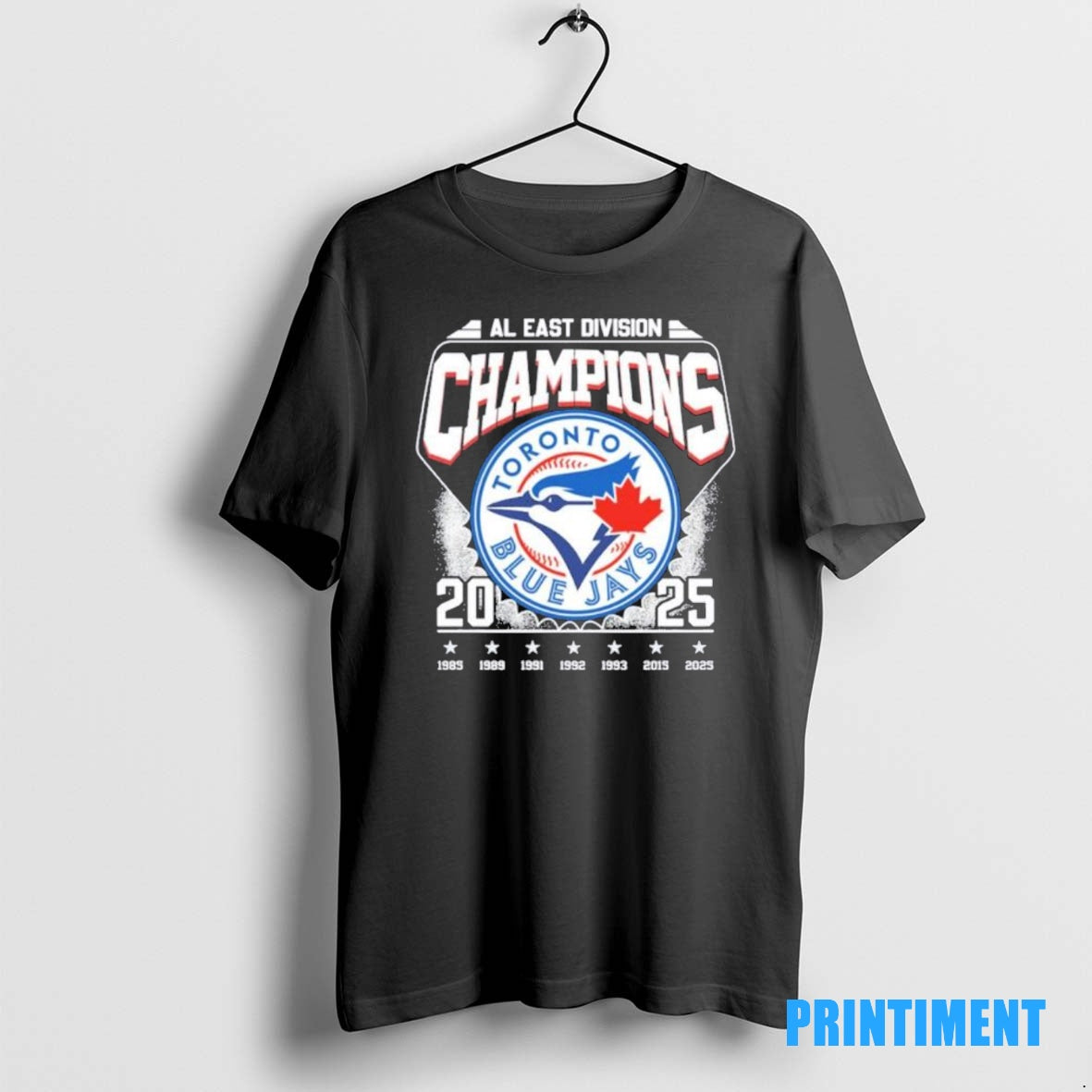 Official Toronto Blue Jays 2025 Al East Division Champions Vintage Tee Sweater