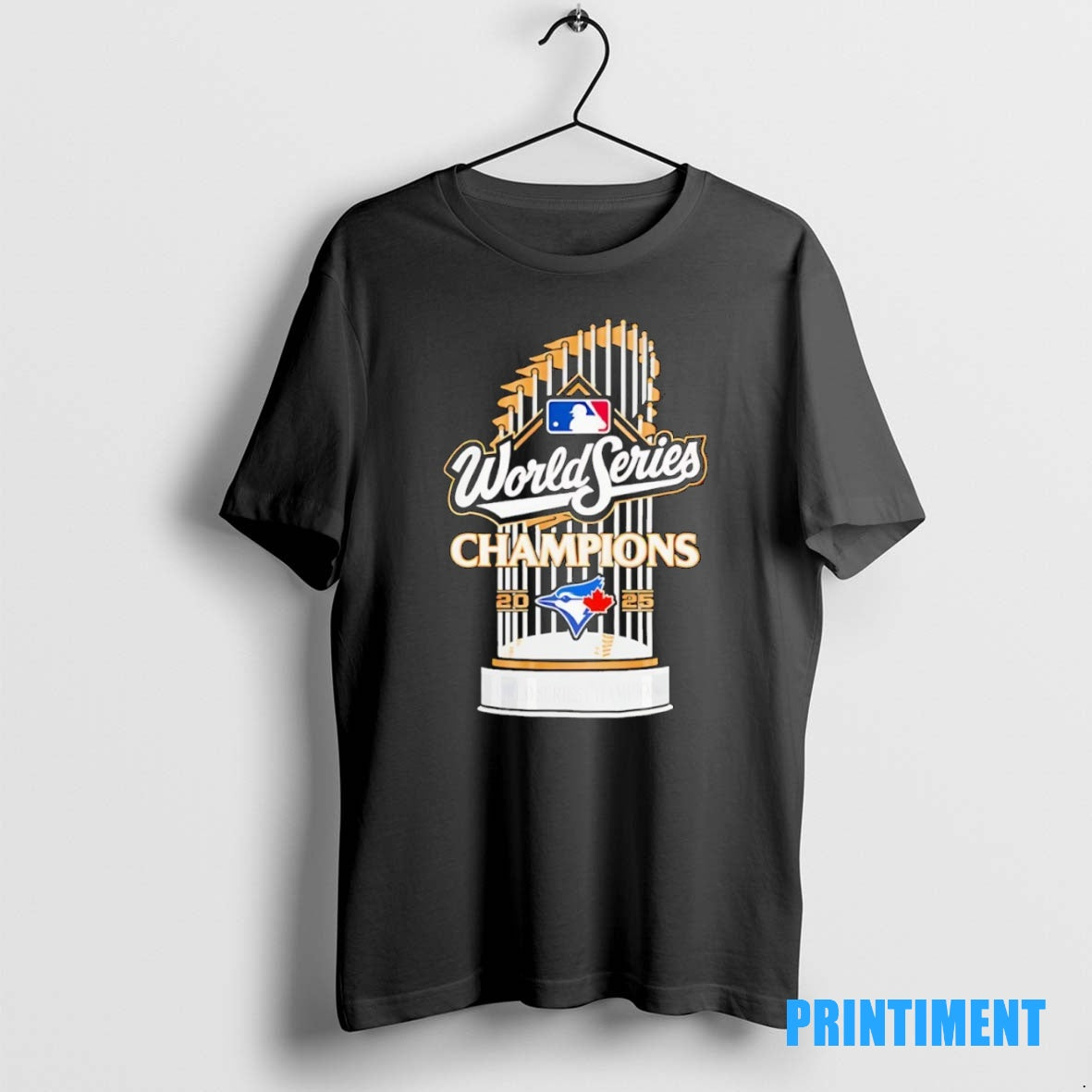 Official Toronto Blue Jays 2025 Champions Mlb World Series Winner Trophy Tee Sweater