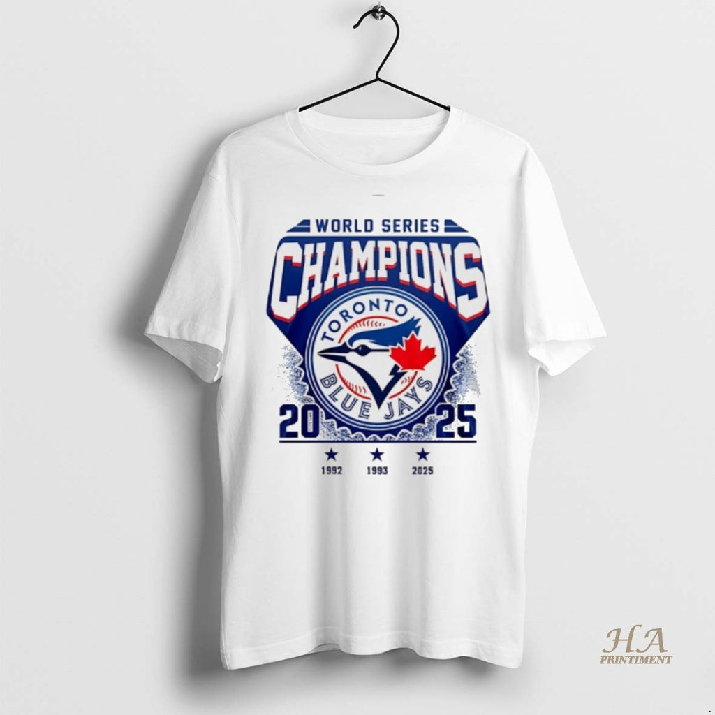Official Toronto Blue Jays 2025 World Series Champions 3 Time 92 93 25 Shirt
