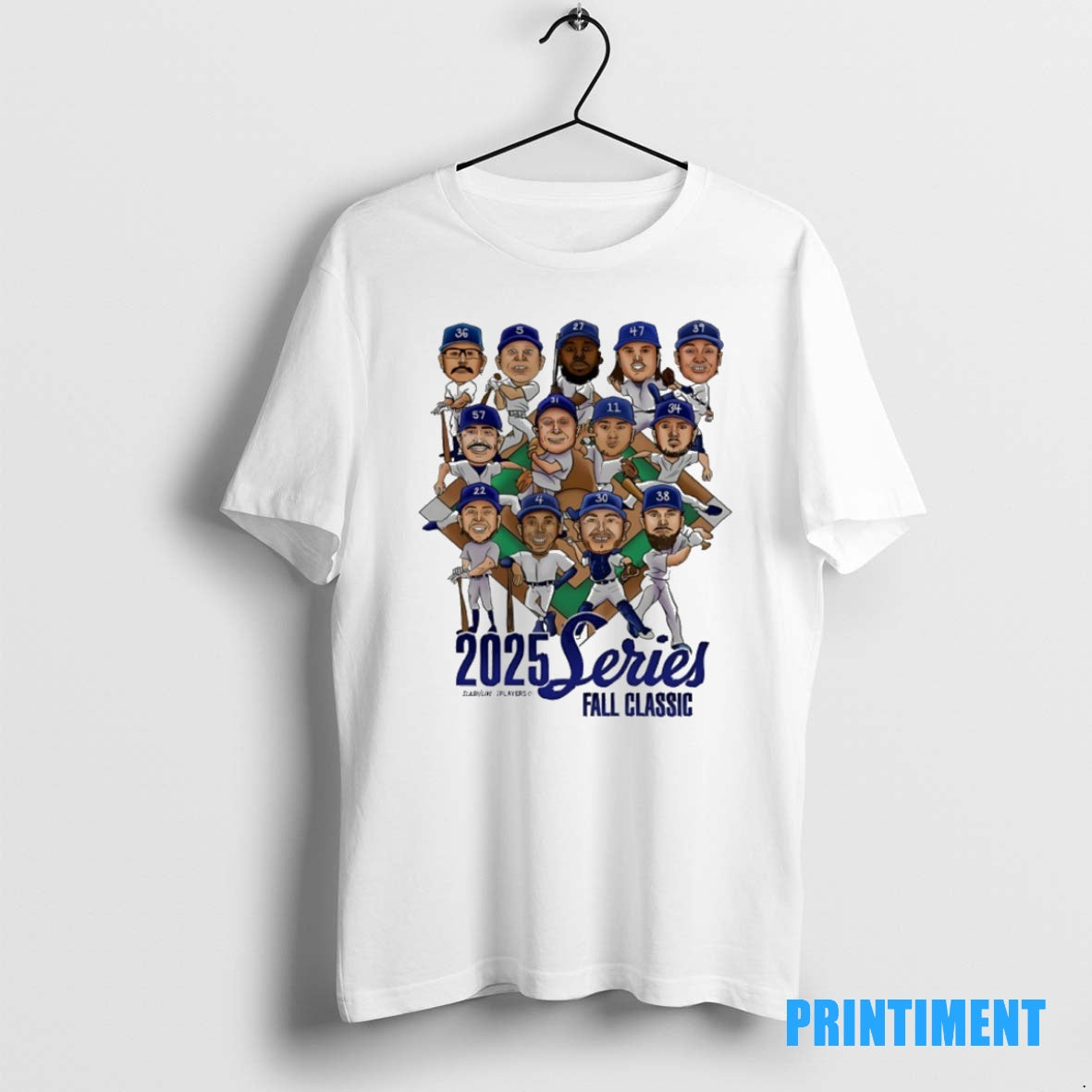 Official Toronto Blue Jays 2025 World Series Fall Classic Caricature Tee Sweater