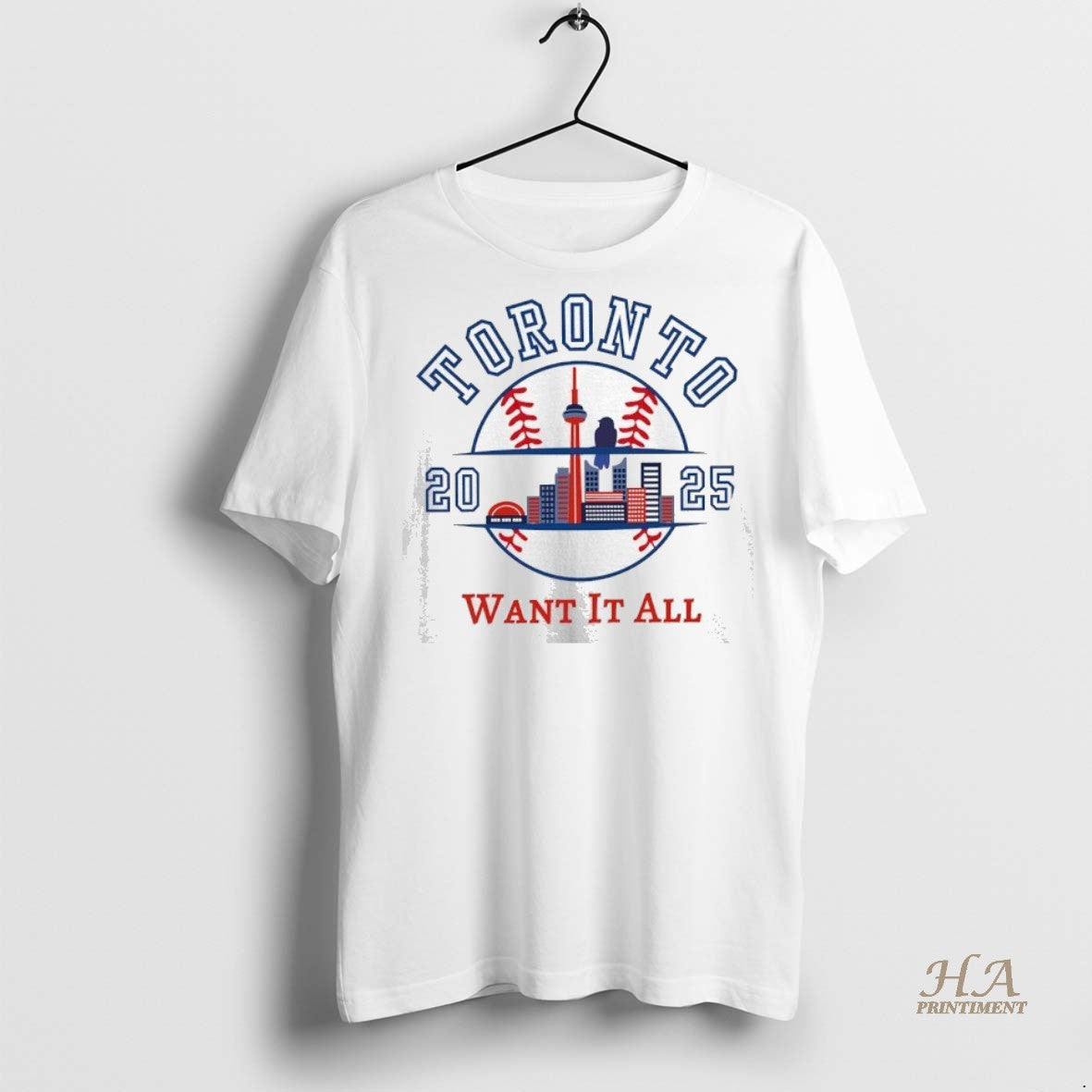 Official Toronto Blue Jays 2025 World Series Want It All Skyline Shirt