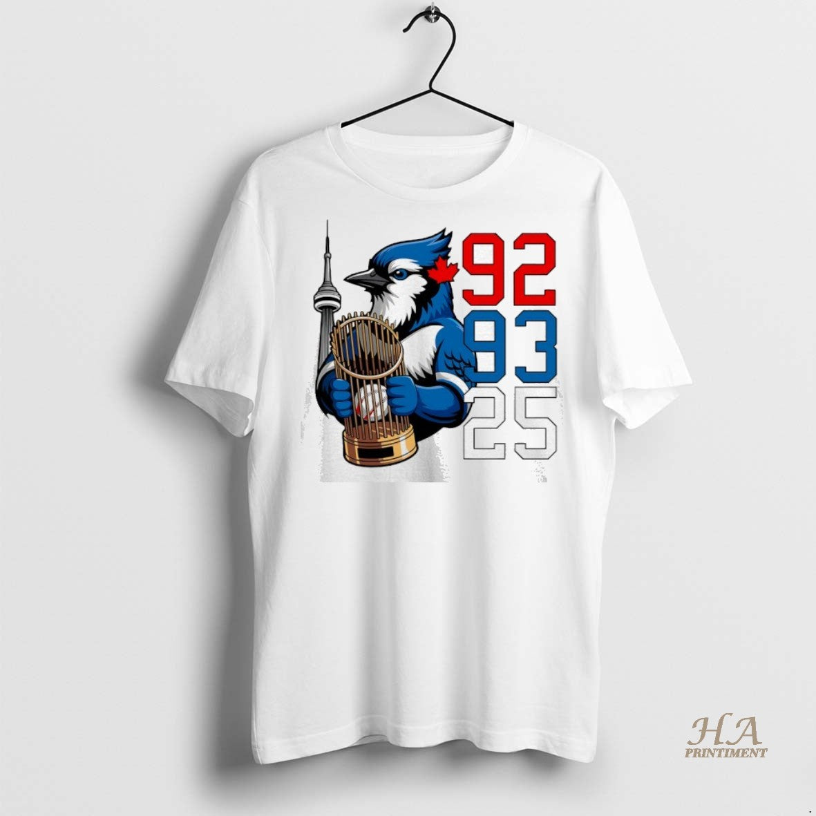 Official Toronto Blue Jays 3x World Series Champions 1992 1993 2025 Mascot Shirt