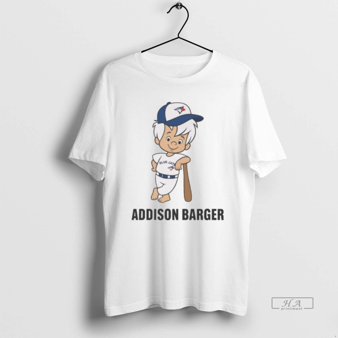 Official Toronto Blue Jays Mlb Addison Barger Cartoon 2025