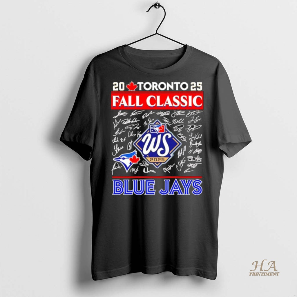 Official Toronto Blue Jays World Series 2025 Fall Classic Signatures Shirt