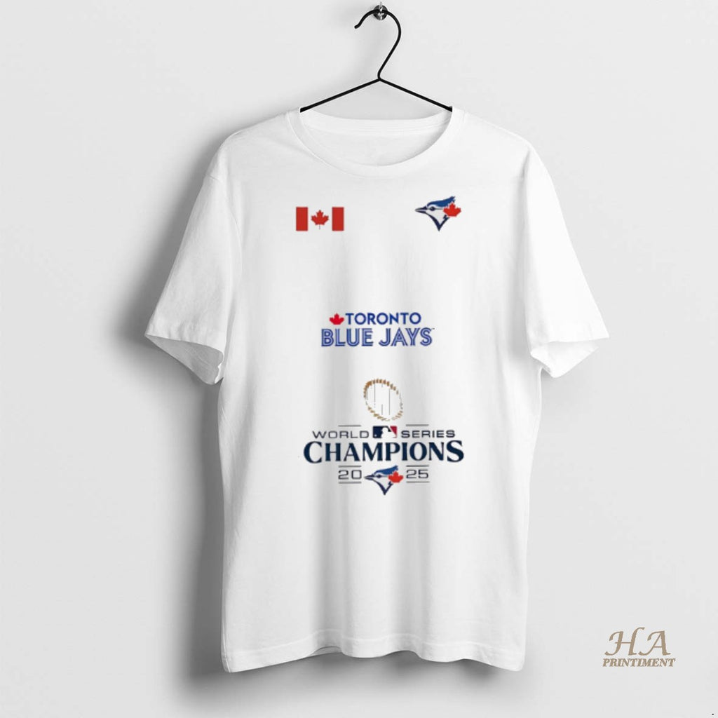 Official Toronto Blue Jays World Series Champions 2025 Mashup Canada Flag Shirt
