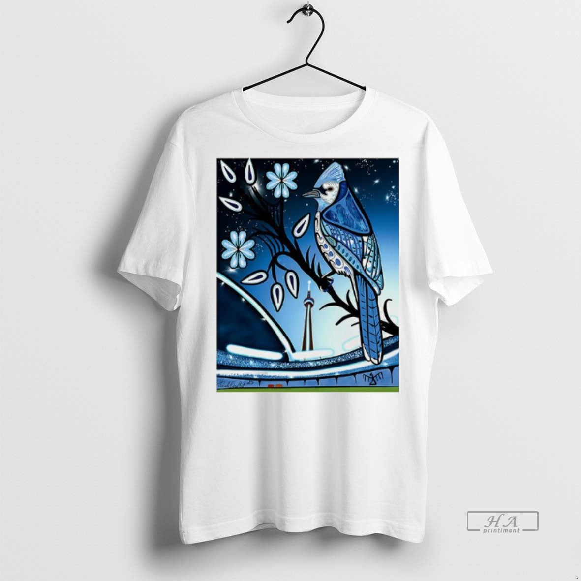 Official Toronto Blue Jays Baseball Mascot Woodlands Art Style Shirt