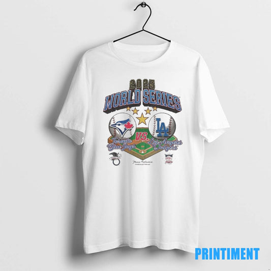 Official Toronto Blue Jays Vs La Dodgers 2025 World Series Vintage Tee Sweater