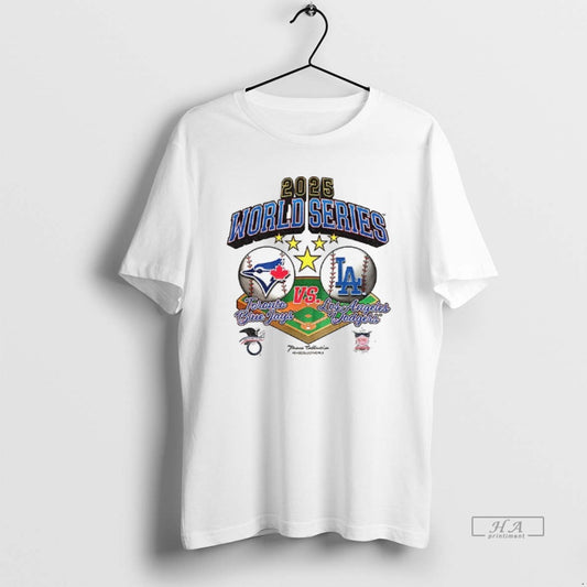 Official Toronto Blue Jays Vs Los Angeles Dodgers World Series 2025 Mlb Logo