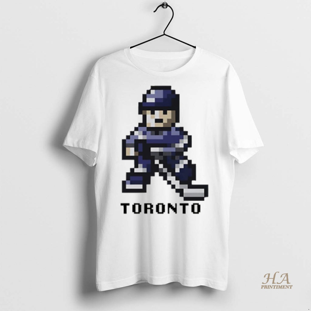 Official Toronto Maple Leafs Hockey 8 Bit Retro Baller Shirt
