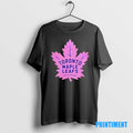 Official Toronto Maple Leafs Hockey Fights Cancer 2025 Black Tee Sweater
