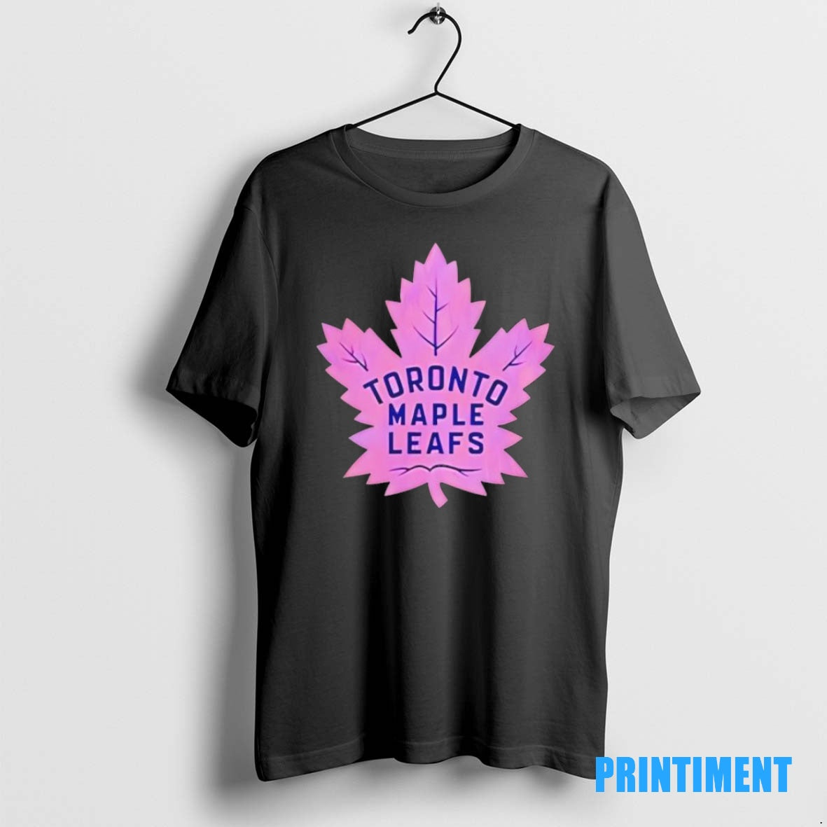 Official Toronto Maple Leafs Hockey Fights Cancer 2025 Black Tee Sweater