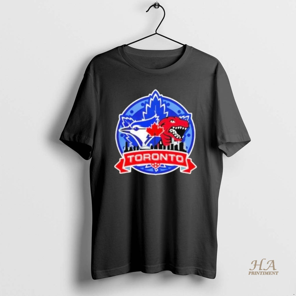 Official Toronto Raptors X Toronto Blue Jays Hybrid Logo Shirts