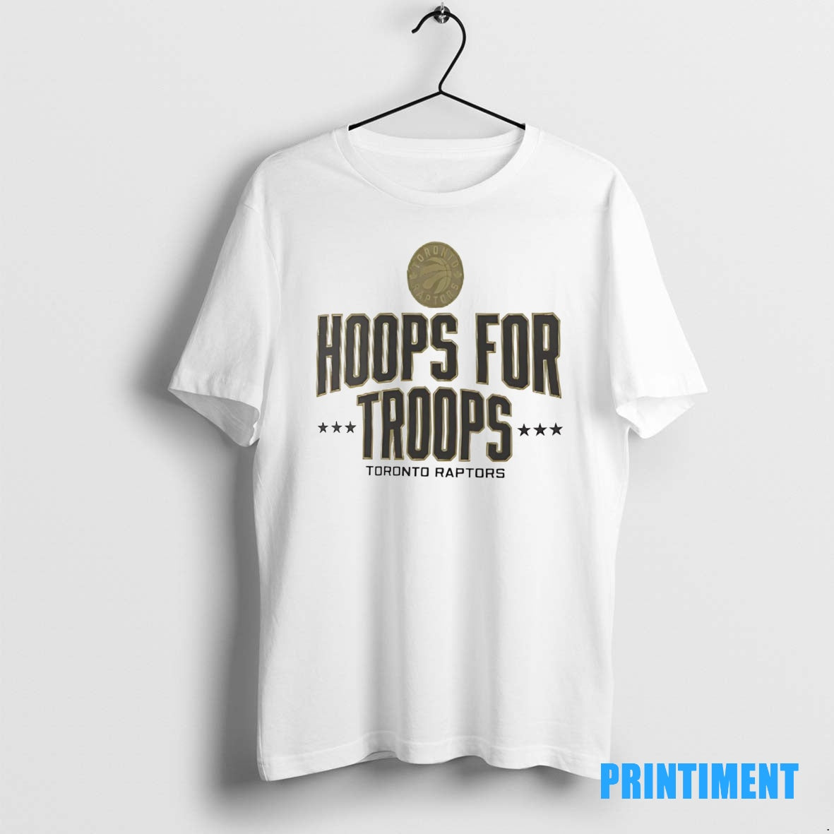Official Toronto Raptors Hoops For Troops Tee Sweater