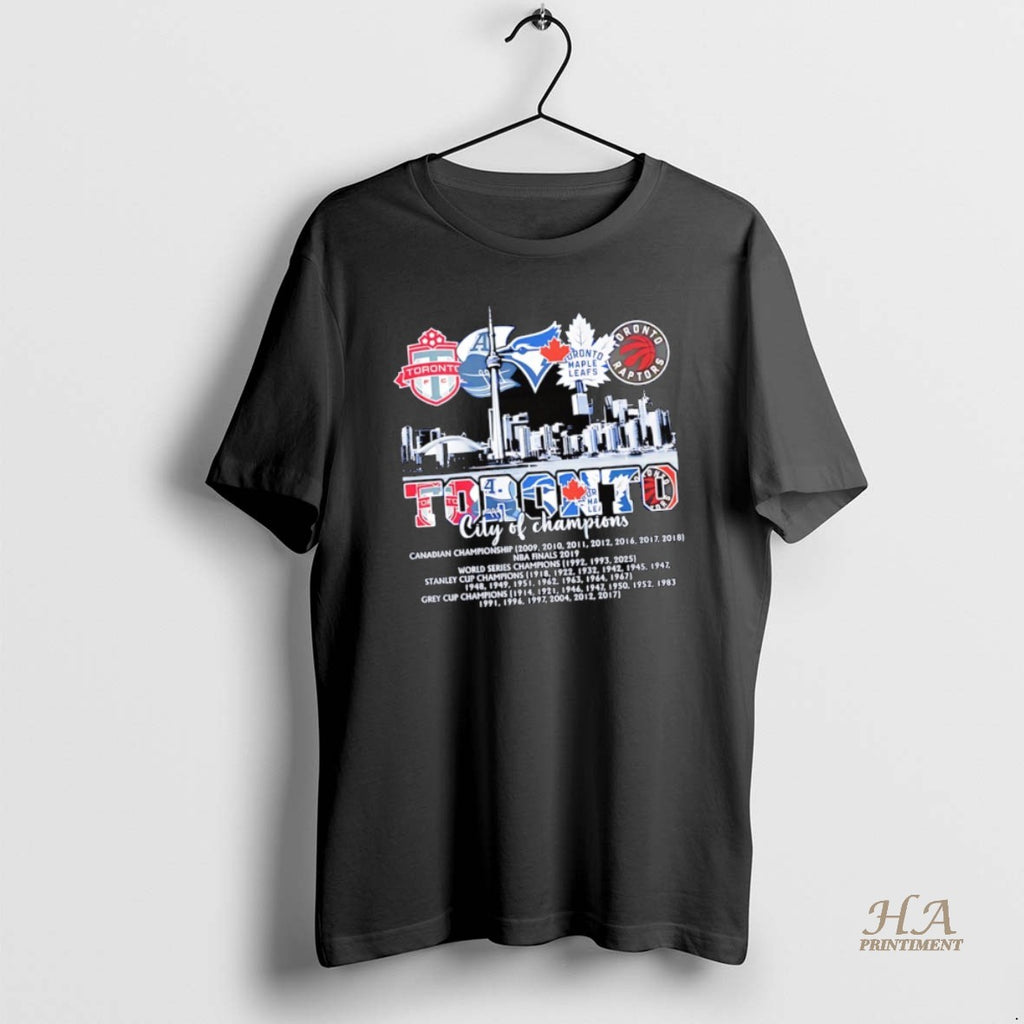 Official Toronto City Skyline Sport Team Logos City Of Champions 2025
