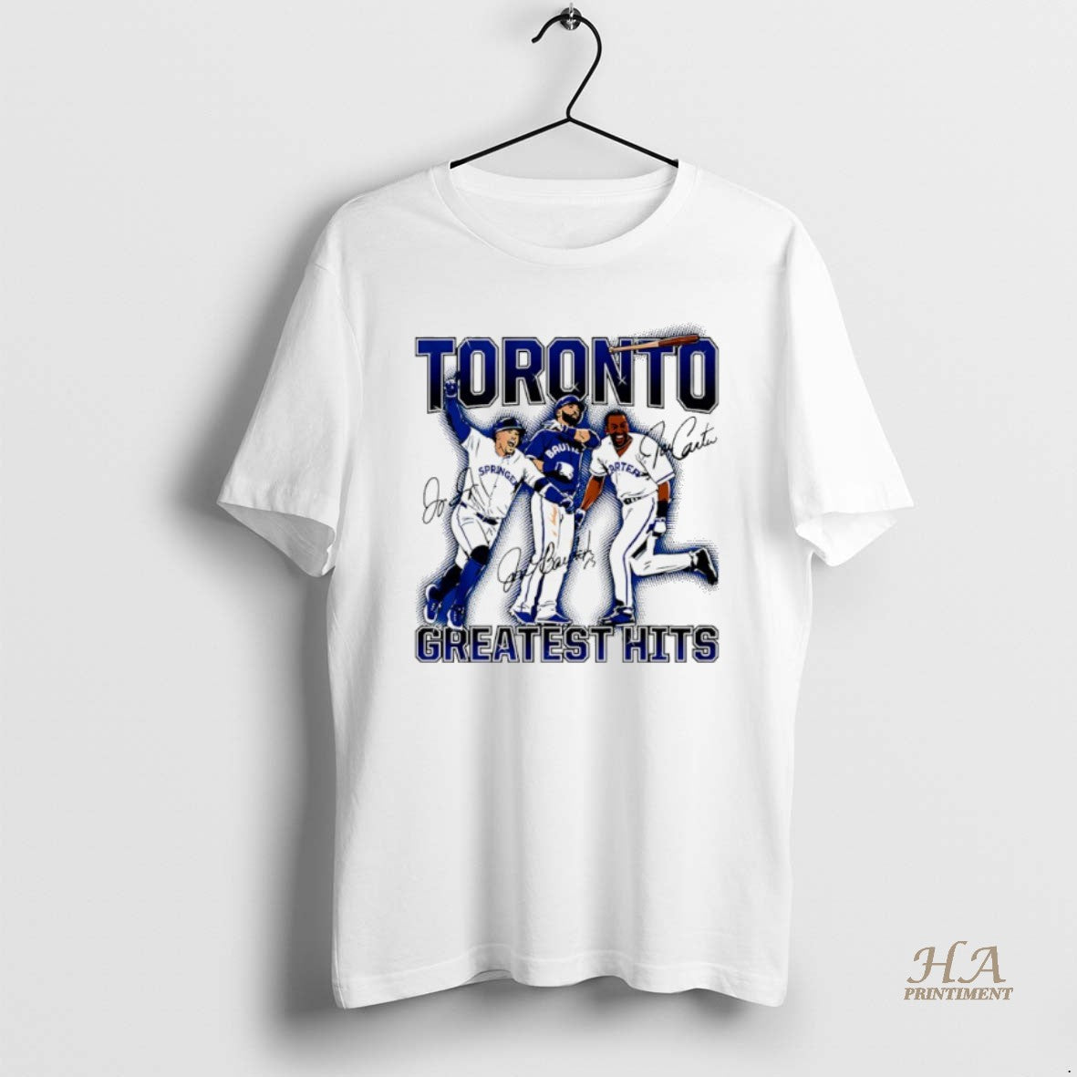 Official Torontos Greatest Hits Joe Carter Jose Bautista And George Springer Players Blue Jays Baseball