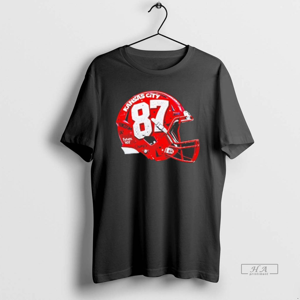 Official Travis Kelce Graffiti Helmet Kansas City Chiefs