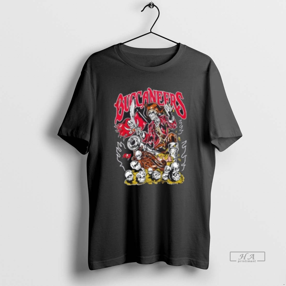 Official Treasures Of The Bay Tampa Bay Buccaneers Football Fire Graphic
