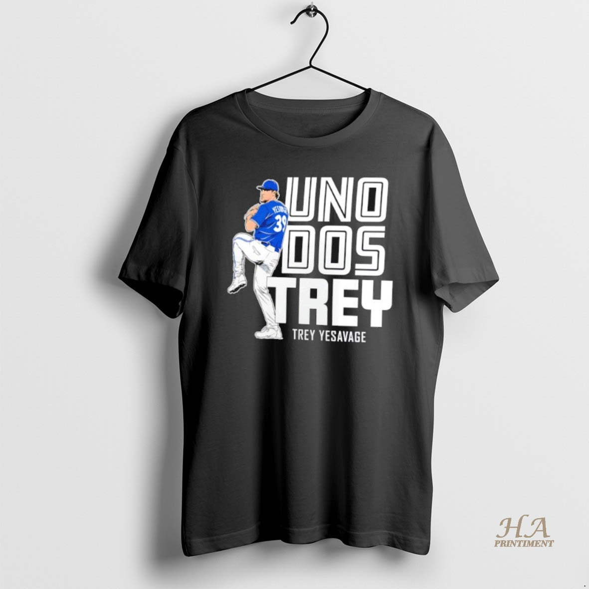 Official Trey Yesavage Toronto Blue Jays Uno Dos Trey