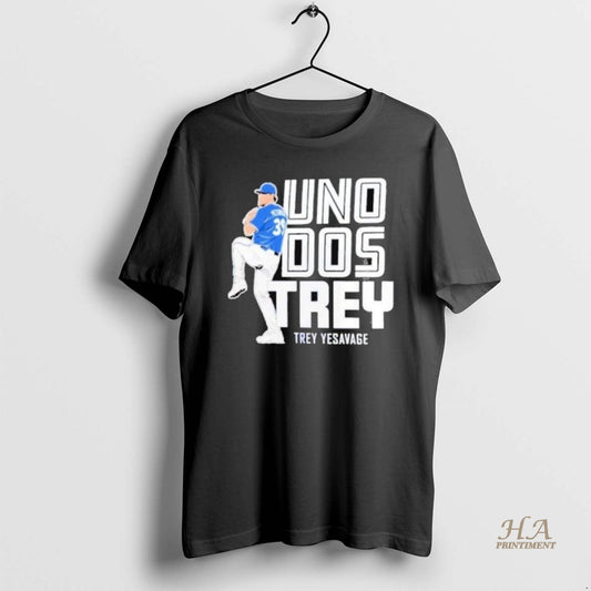 Official Trey Yesavage Uno Dos Trey Toronto Blue Jays Mlb 2025 Shirts