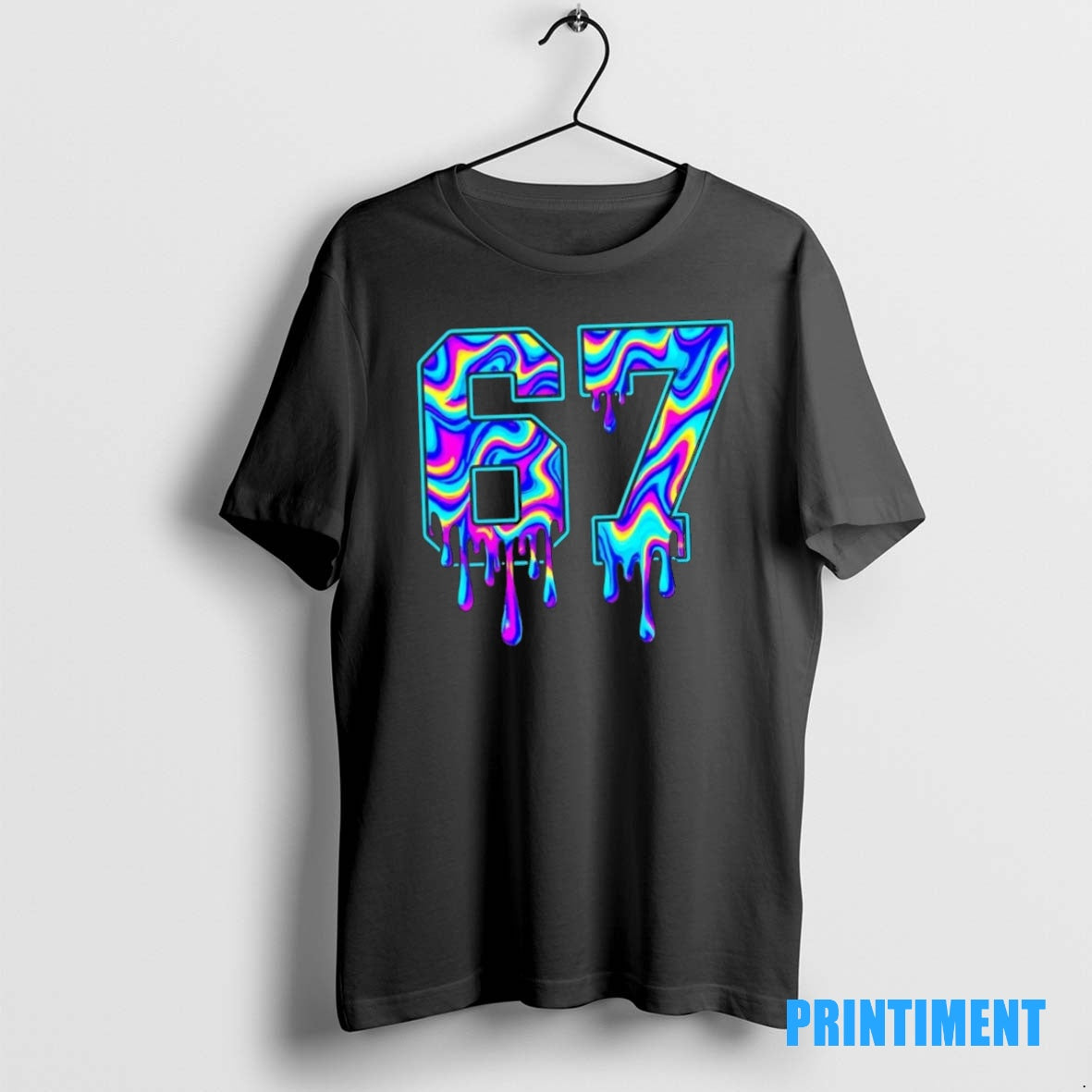 Official Trippy Swirl Six Seven Drip 6 7 Meme 67 Slang Tee Sweater