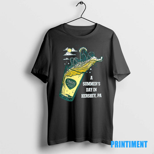 Official Troegs Independent Brewing A Summers Day In Hershey Roller Coaster Tee Sweater