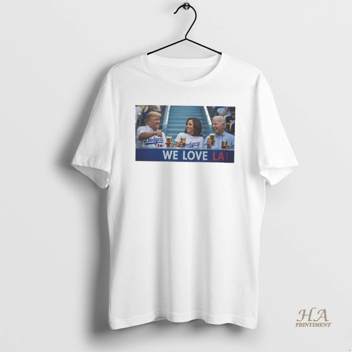 Official Trump Biden Kamala At Dodger Stadium We Love Los Angeles Dodgers