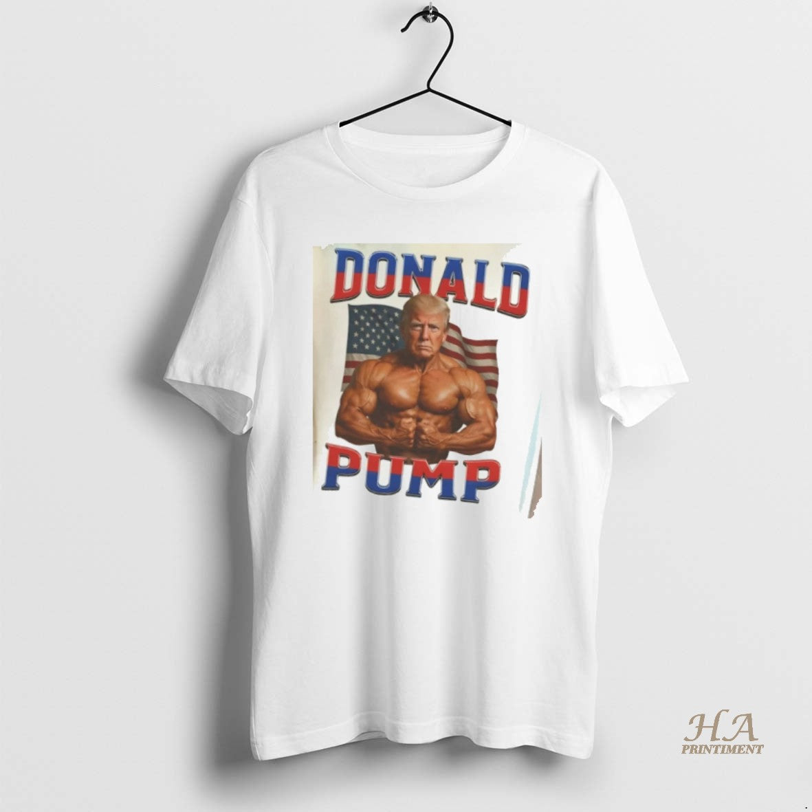 Official Trump Muscle Donald Pump Usa Flag