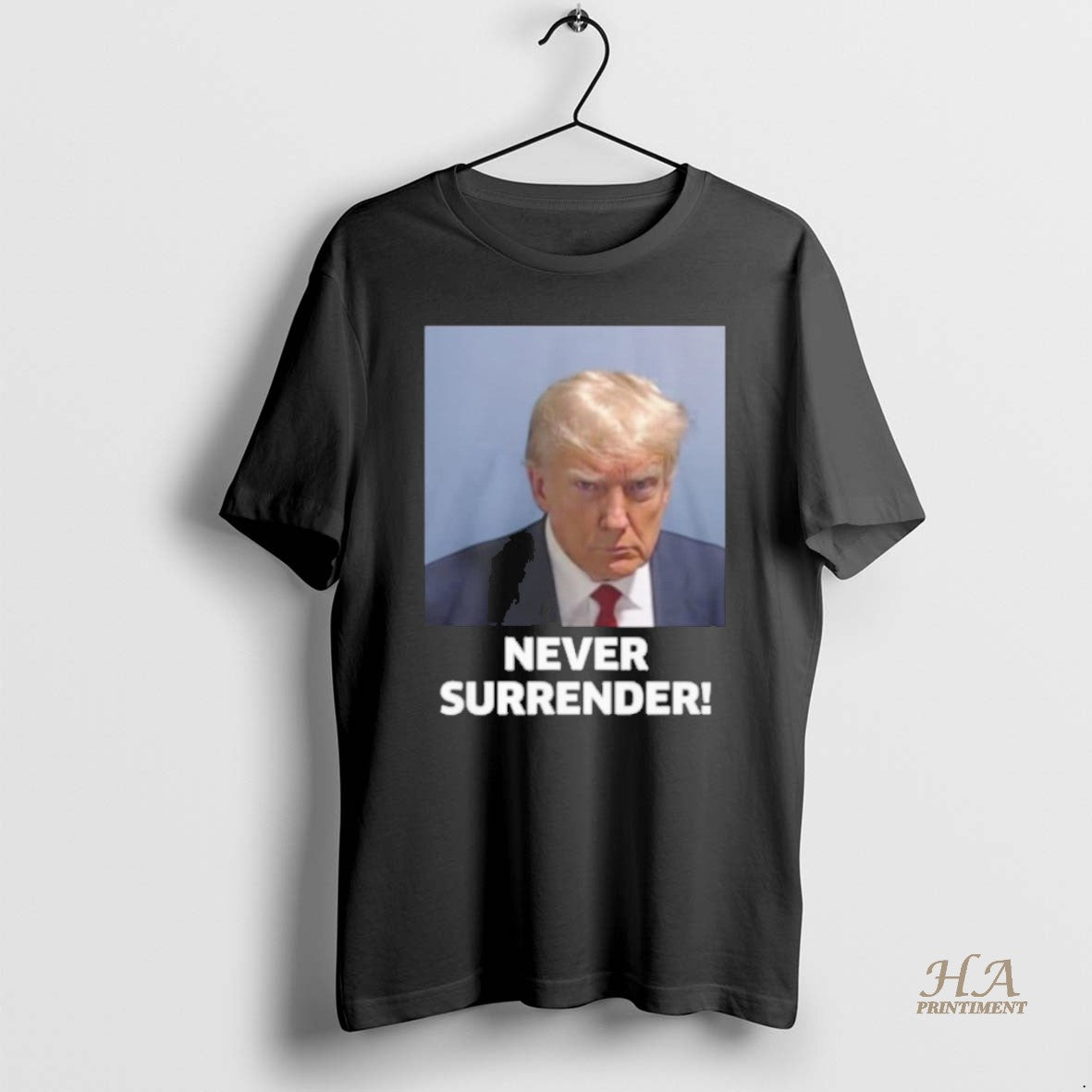Official Trump Never Surrender Mugshot In Koria