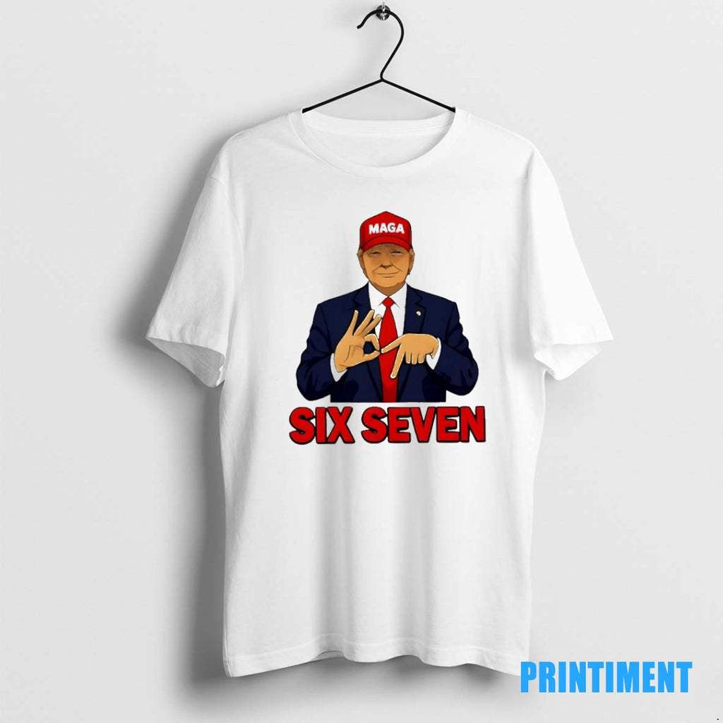Official Trump Hat Maga Six Seven Meme Tee Sweater