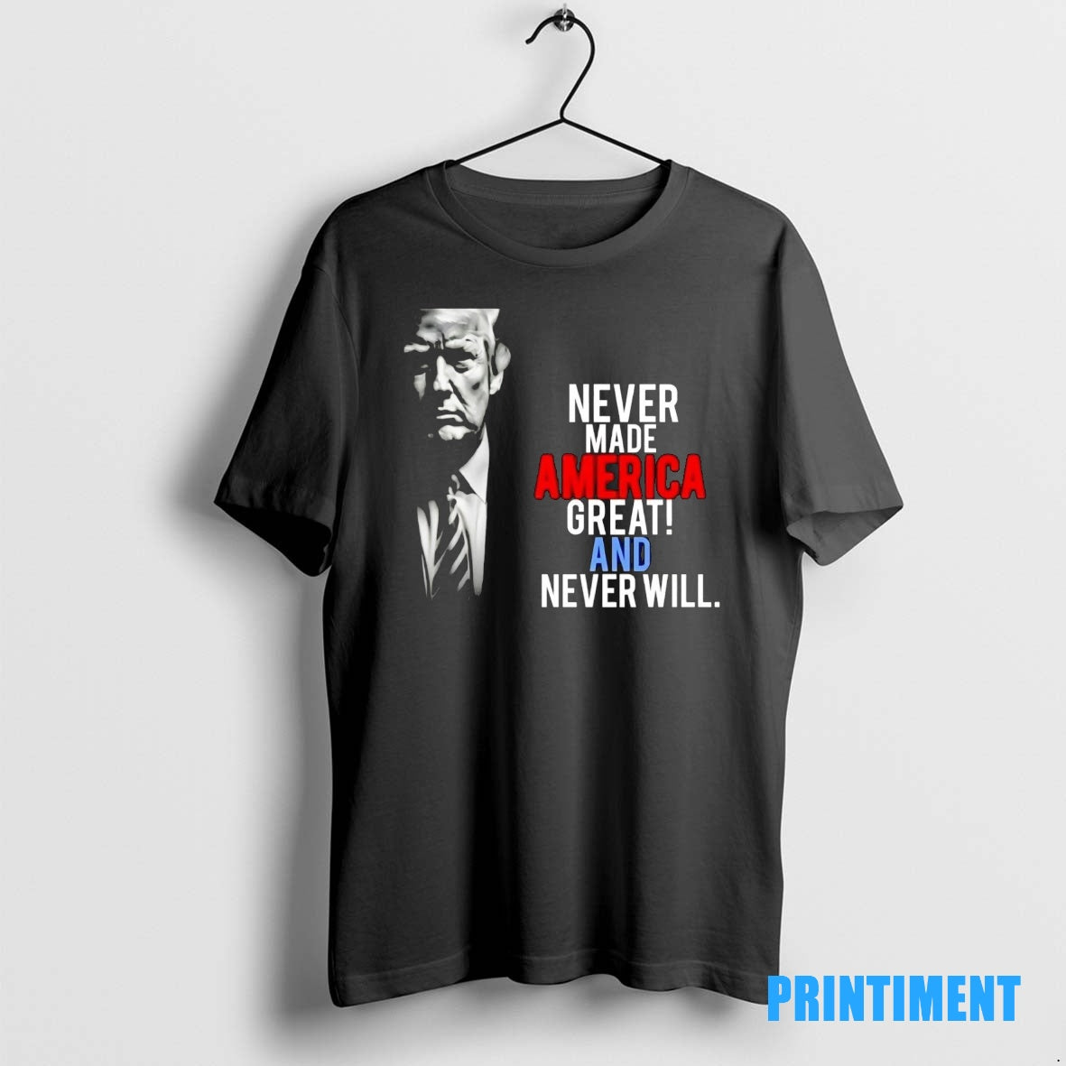 Official Trump Made America Great And Never Will Tee Sweater