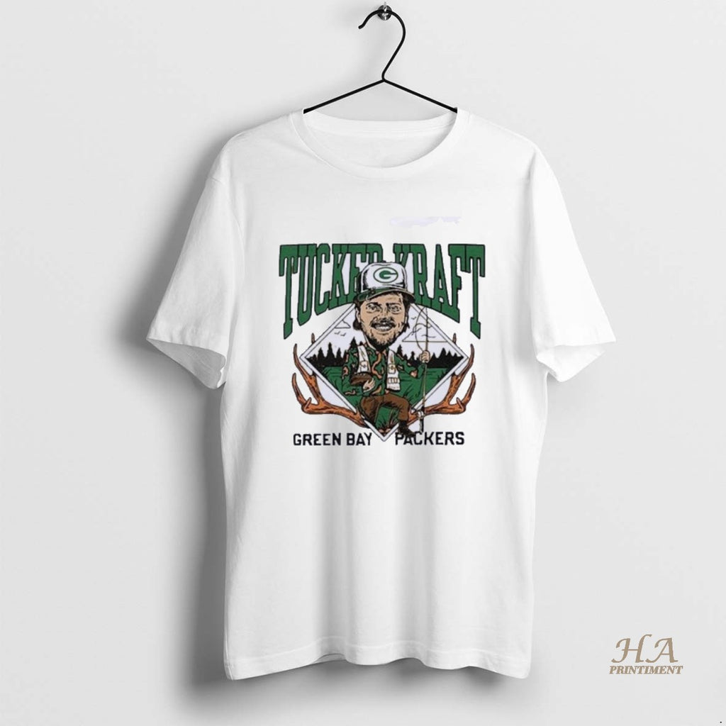 Official Tucker Kraft Gone Hunting Green Bay Packers Caricature