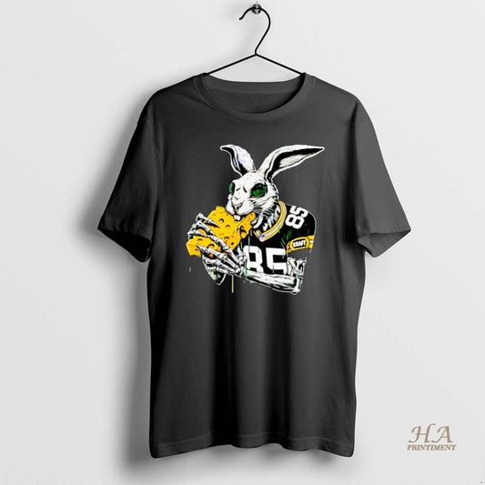 Official Tucker Kraft White Pack Rabbit Green Bay Packers