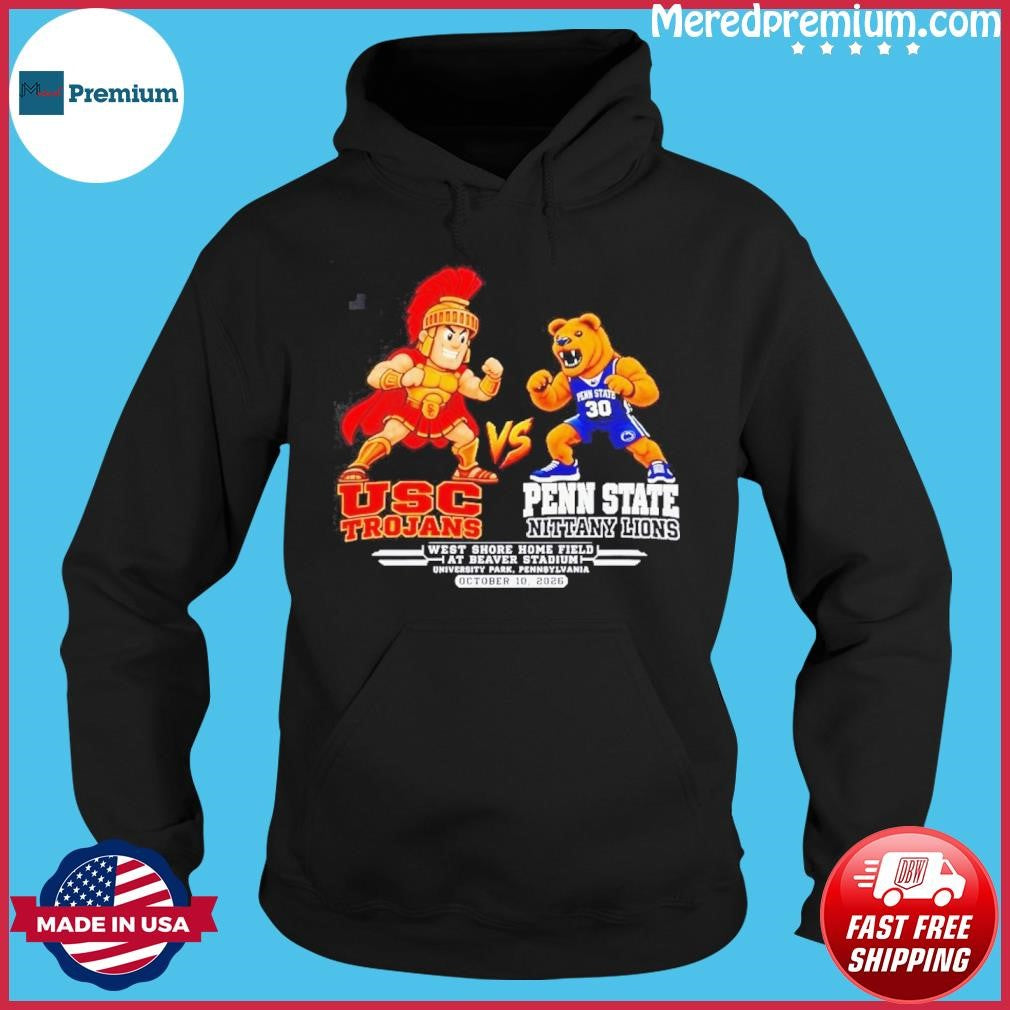 USC Trojans vs Penn State Nittany October 10 2026 Mascots shirt