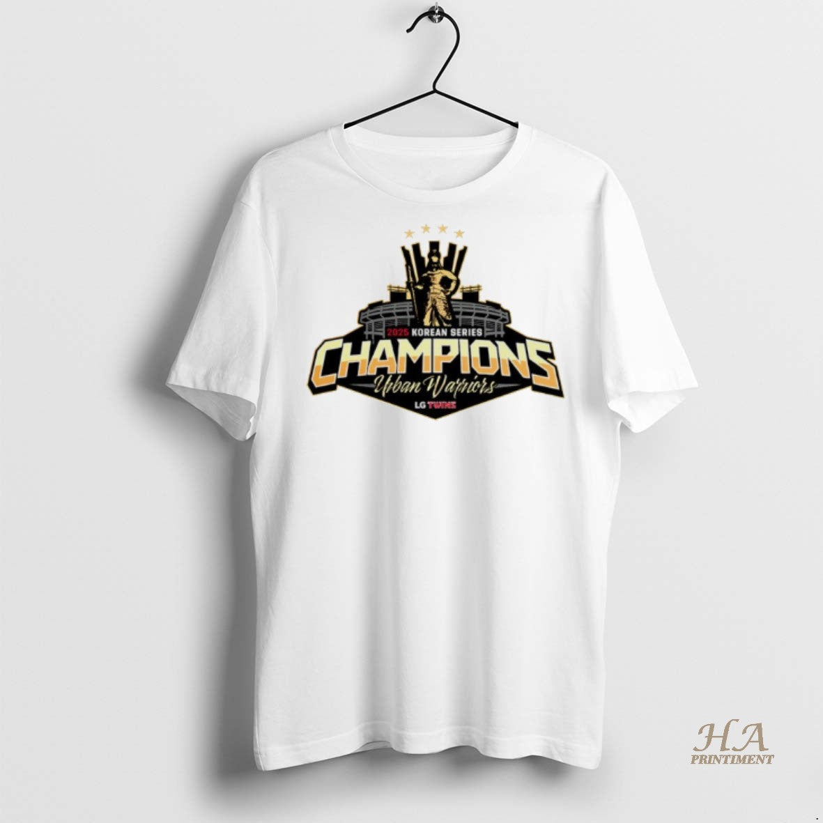 Official Uiban Warriors 2025 Korean Series Champions Lg Twins Shirt