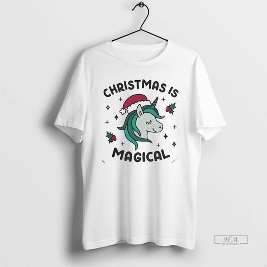 Official Unicorns Christmas Is Magical White