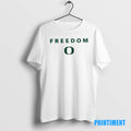 Official University Of Oregon Campus Freedom Charlie Kirk 2 Sided Tee Sweater