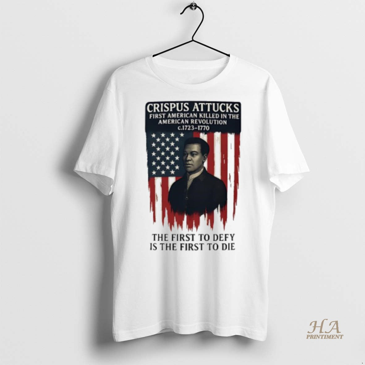 Official Urban Vibes Crispus Attucks Foundational American Lettering Shirt