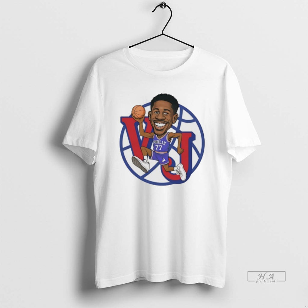 Official Vj Edgecombe Philadelphia 76ers Basketball Player Caricature