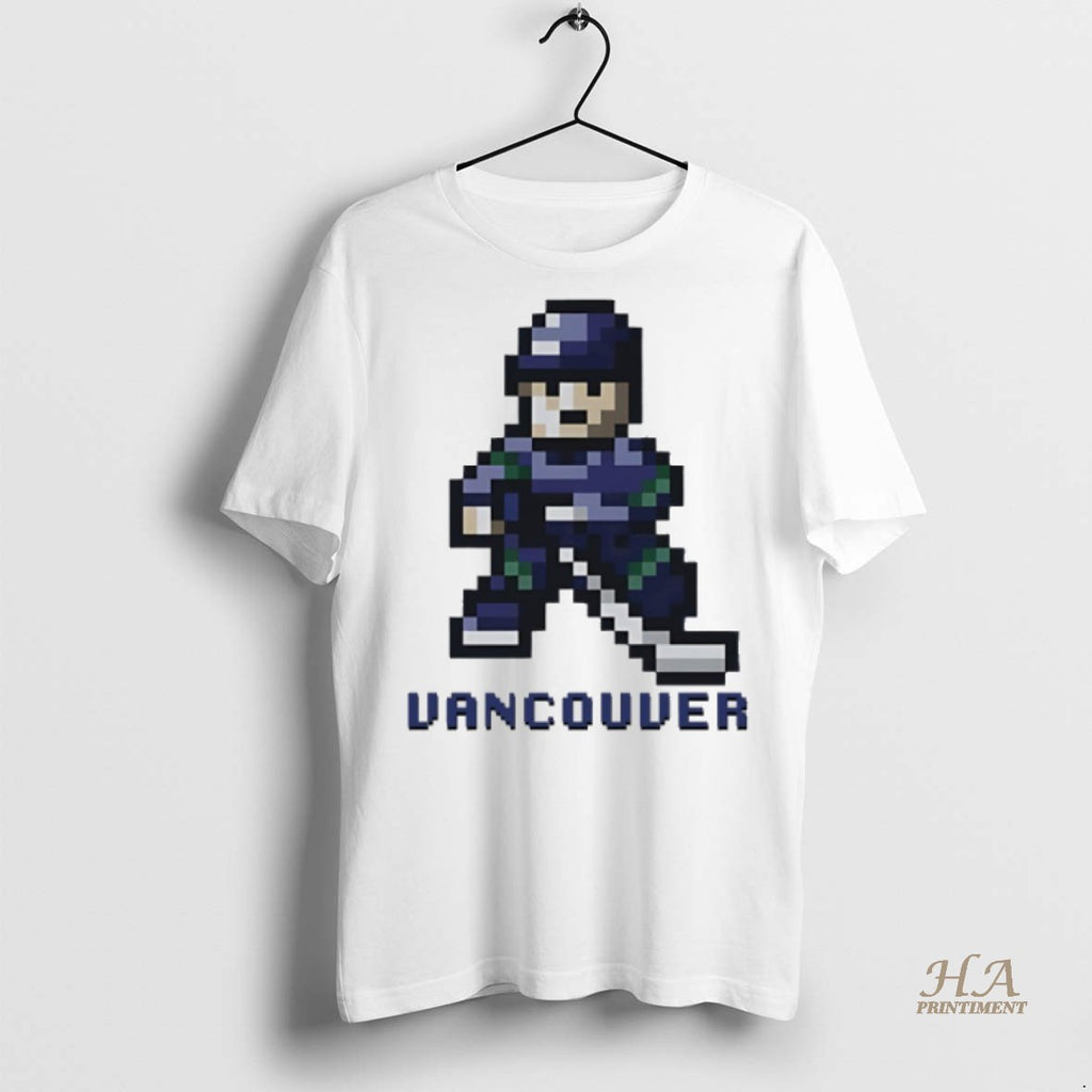 Official Vancouver Canucks Hockey 8 Bit Retro Baller Shirt