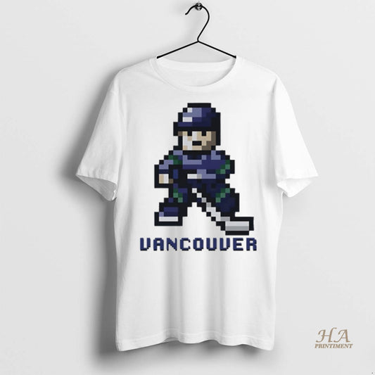 Official Vancouver Canucks Hockey 8 Bit Retro Baller Shirt