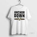 Official Vanderbilt Commodores Anchor Down Logo