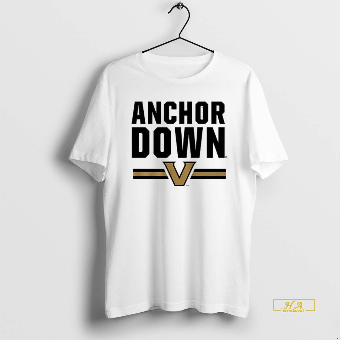 Official Vanderbilt Commodores Football Anchor Down Logo