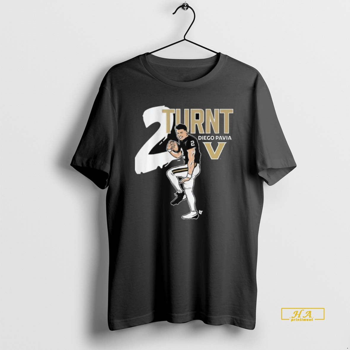 Official Vanderbilt Football Diego Pavia 2 Turnt Long Sleve