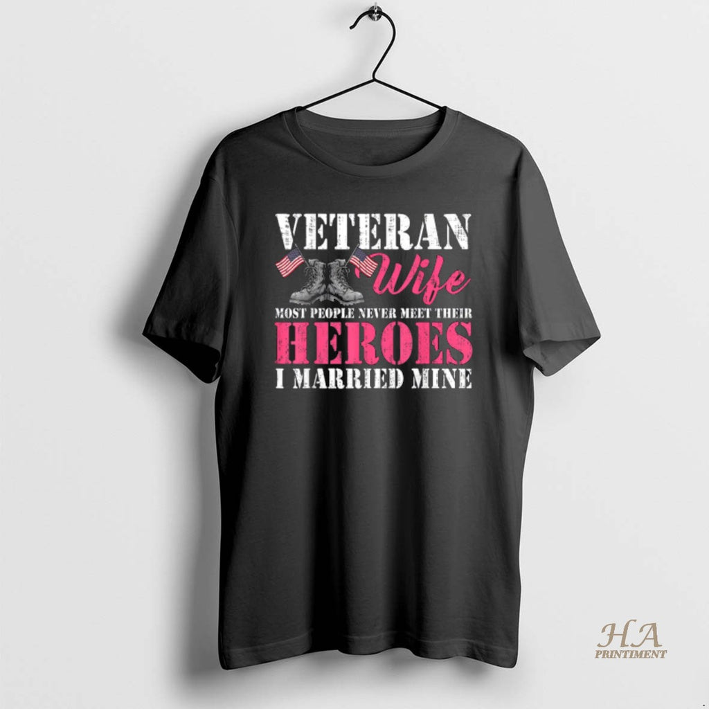 Official Veteran Wife Married Mine Proud Military Husband Veteran Day 1