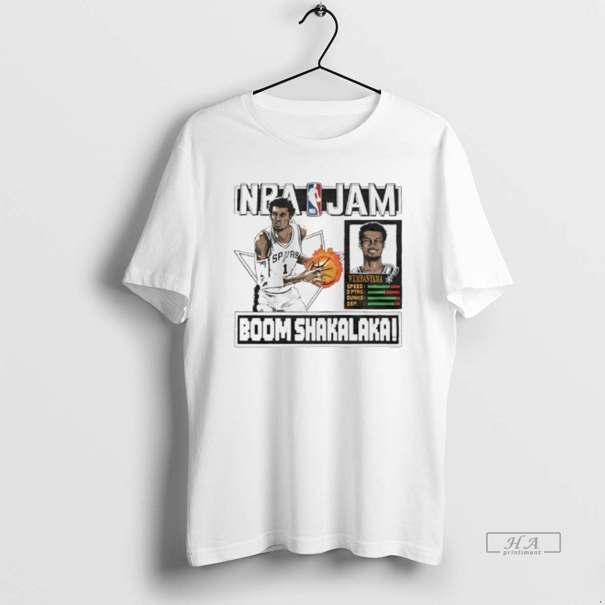 Official Victor Wembanyama San Antonio Spurs Nba Jam Boom Shakalaka