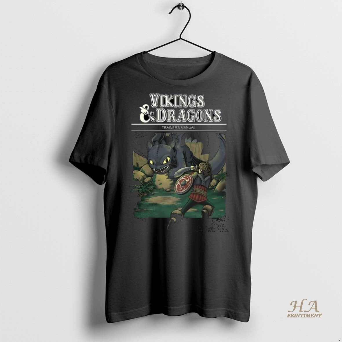 Official Vikings And Dragons Trainers Manual How To Train Your Dragon Cartoon Shirt